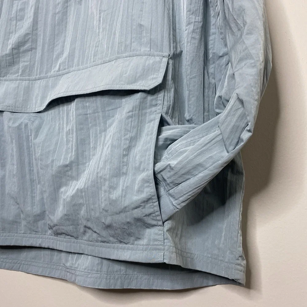 Kenneth Cole Techni-Cole Mens XXL Blue Quarter Zip Windbreaker Anorak Jacket
